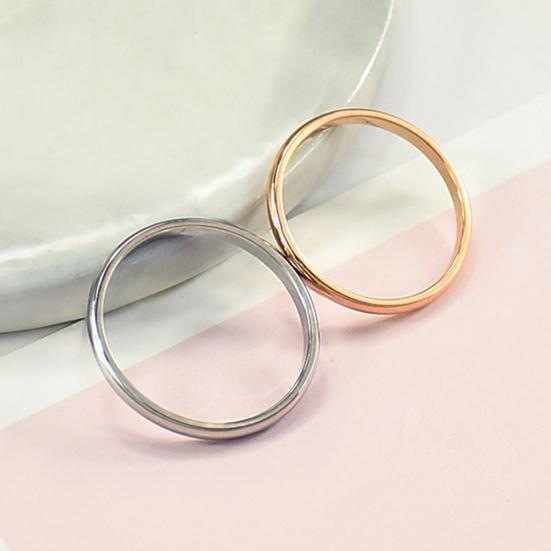 Pár prstenů Všestranný Jemný Titanová ocel Geometrický prsten na prst