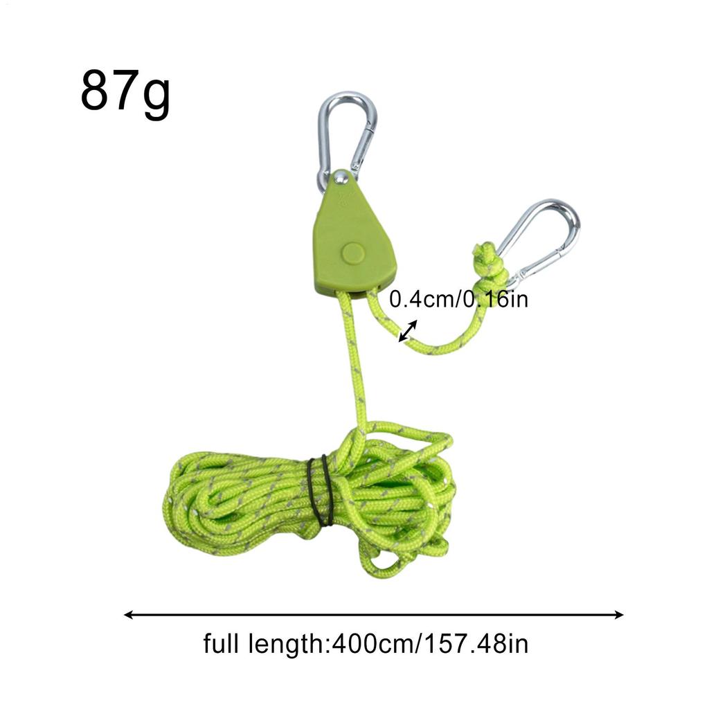 Tent Rope Tie Downs Heavy-Duty Rope Hanger Heavy-Duty Adjustable Lock Ratchet For Garage Lights Cargo Various Lashing Grow Tents