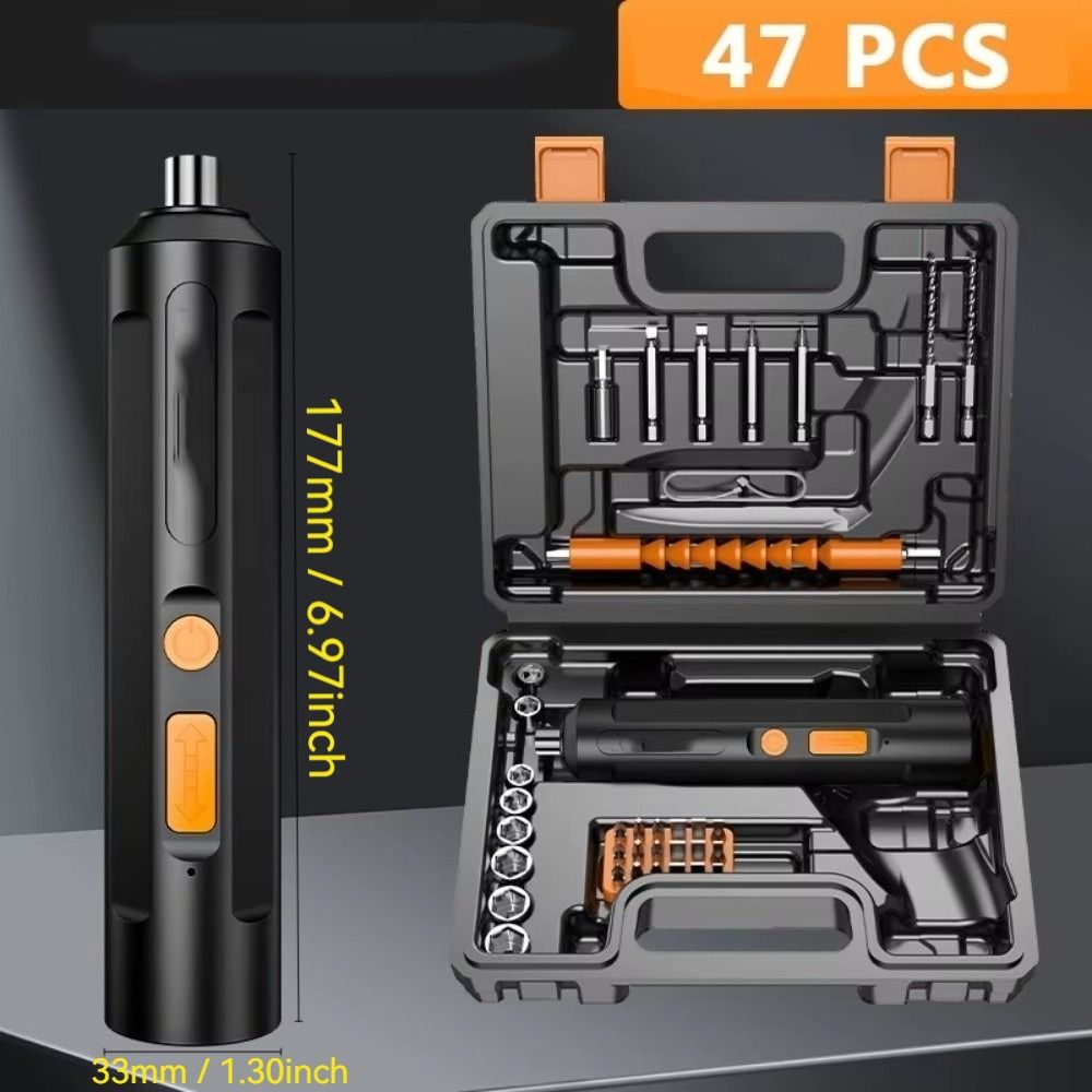Portable 4.2V Power Tools Set Lightweight Rechargeable Cordless Screwdriver Cordless Design Multi-function Mini Electric Drill