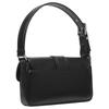 MICHAEL KORS Colby silver hardware snap closure leather underarm shoulder bag medium women's black