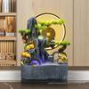 Feng Shui Wheel Fountain for Attracting Wealth: Rockery Water Feature for Office, Living Room, or Entryway - Perfect Housewarming Gift