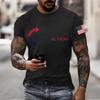 Men's Printed Short Sleeve T-Shirt Men's Loose Casual Short Sleeve Top