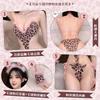 Cute Three-point Erotic Underwear Plush Leopard One-piece Suit Pure Desire Uniform Sexy Small Breasts Seduction Pajama Woman