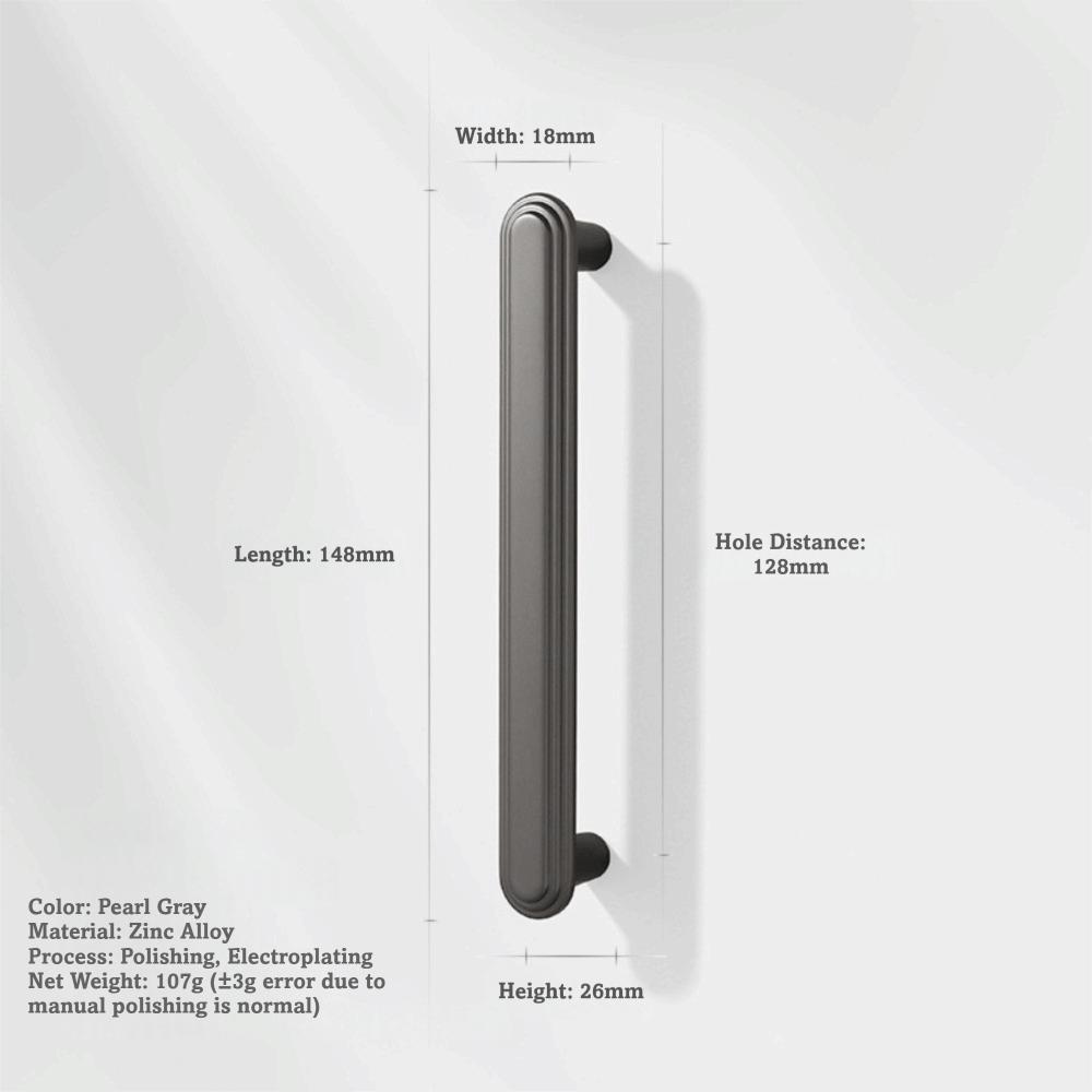 Zinc Alloy Cabinet Handles Solid Construction Solid Color Drawer Handles Durable Kitchen Handles Door Cabinet Cabinet Hardware