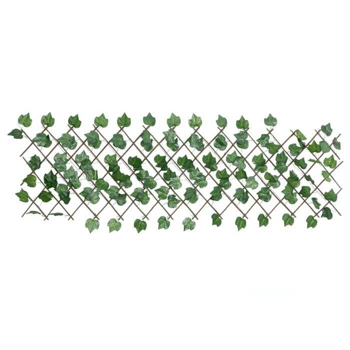 VidaXL Treillis de Feuille de Vigne Artificiel Extensible, Écran de Clôture, Brise-vue d’Intimité, Décoration de Jardin 366582