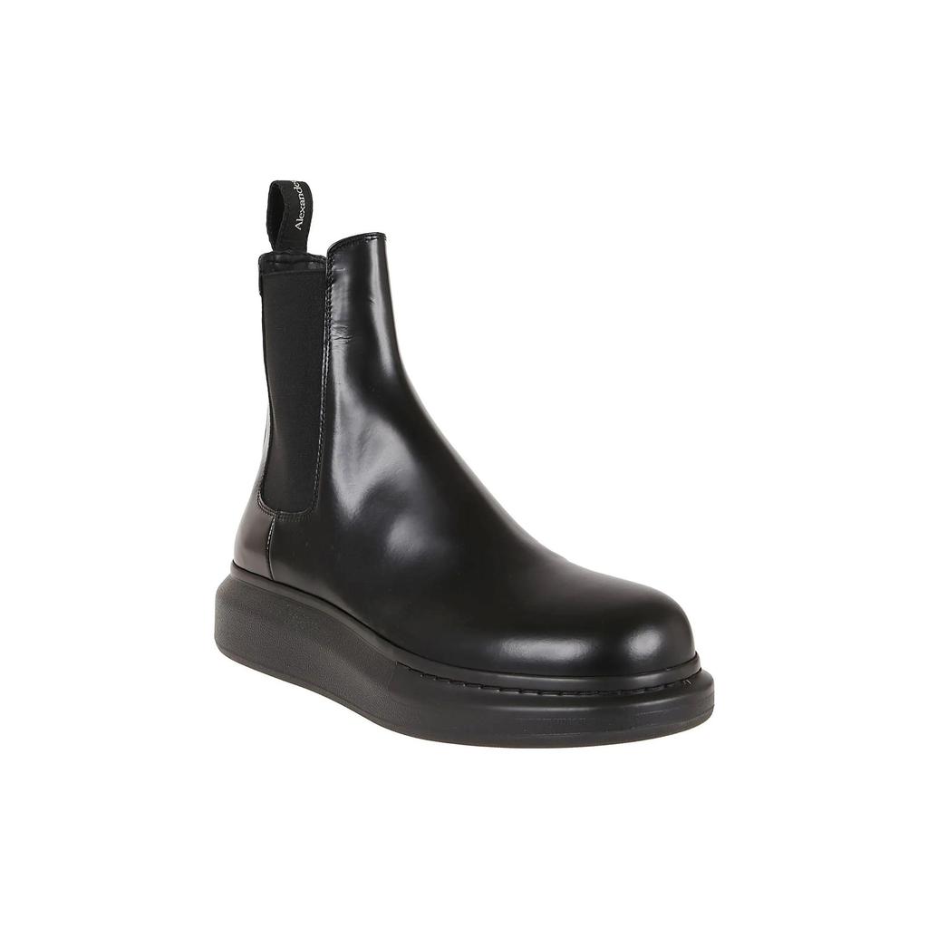 Alexander McQueen Hybrid Chelsea Boot Black Women's (Unisex) Chelsea Boots 586398WHX521000