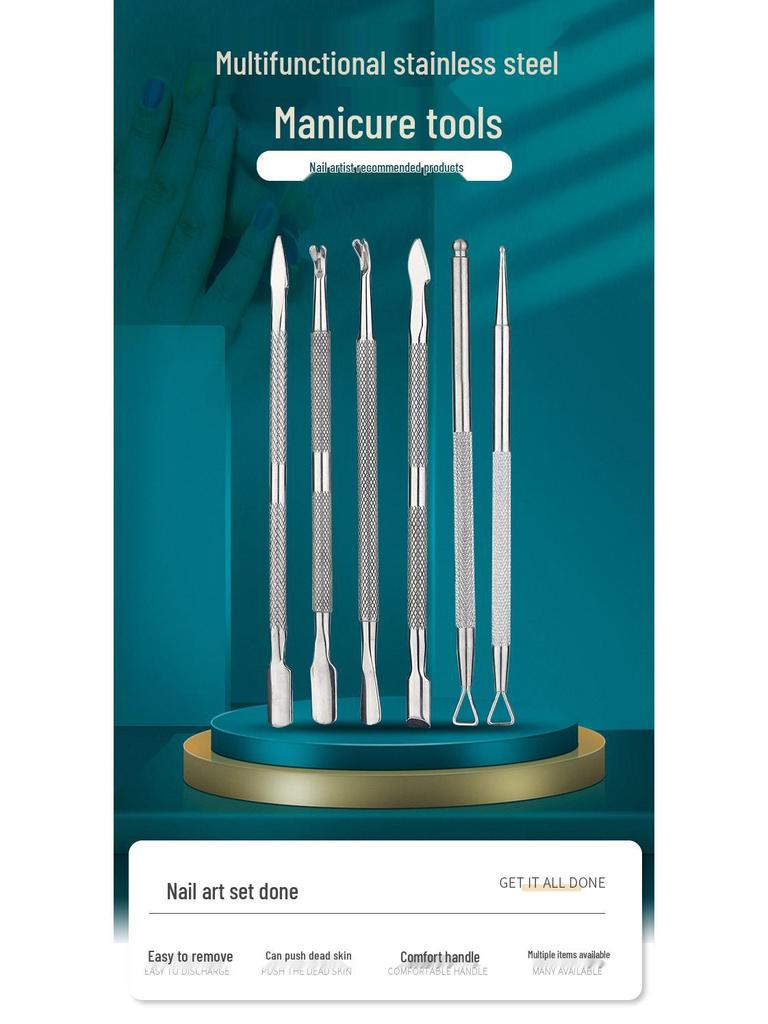 Doppelköpfiger Nagelhautschieber & Nagelschaber aus Edelstahl