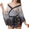 Lingerie Kimono Japonais - Nuisette Séduisante en Mousseline pour Femmes