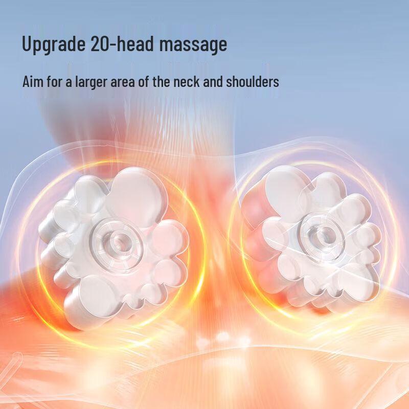 Aux Electric Kneading Neck and Shoulder Massager Pillow CN Plug (adapter Included)