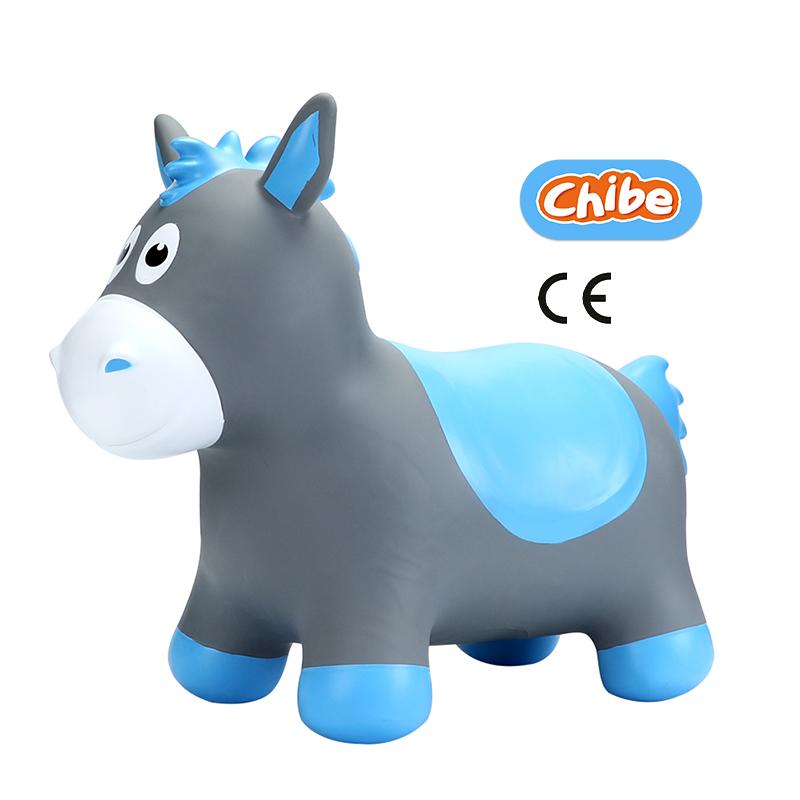 Best Sale Rubber Toy High Quality Inflatable Toy Animal Hopper Kids Favorite Bouncy Horse Hopper With Color Box