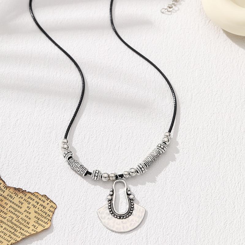 

Кожаный шнурок сплав CCB подвеска литературный ретро геометрический модный универсальный предмет темперамента