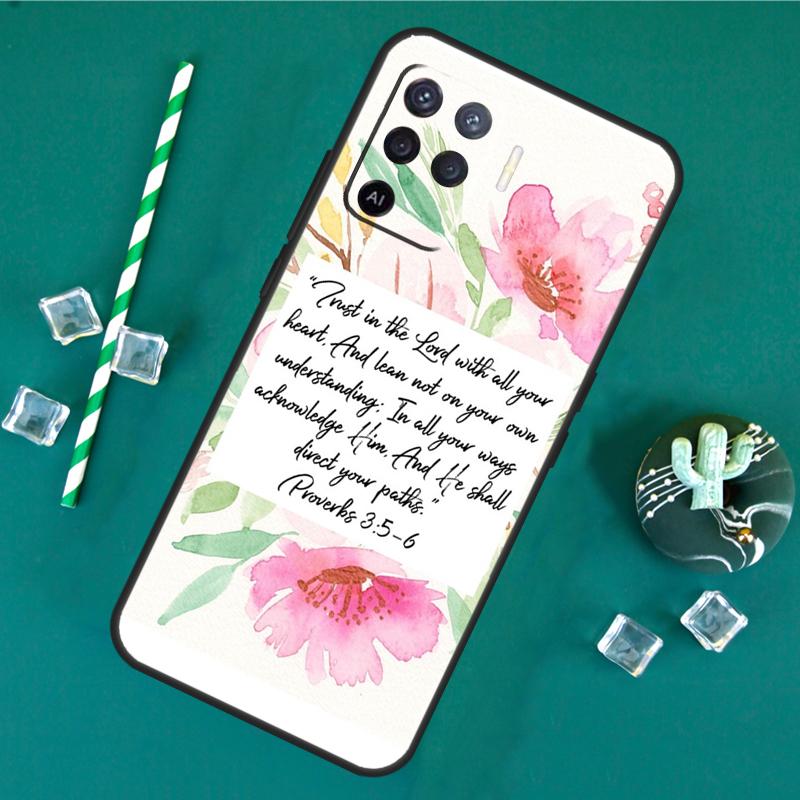 

Bible Verse Case For Oppo A40 A60 A80 A16 A76 A96 A18 A38 A58 A78 A98 A91 A15 A17 A74 A94 A54 A57S Cover OPPO A77 5G
