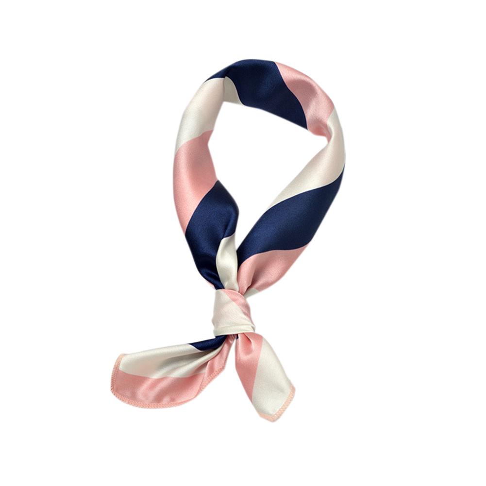 50x50cm Women Fashion Colorful Scarf Bag Decoration Ribbon Hair Band Multifunction Decoration