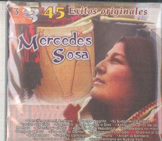 

CD MERCEDES SOSA - 45 Exitos Originales Mercedes Sosa TRICD3378 DISCOS MOZART Japan Latin Used