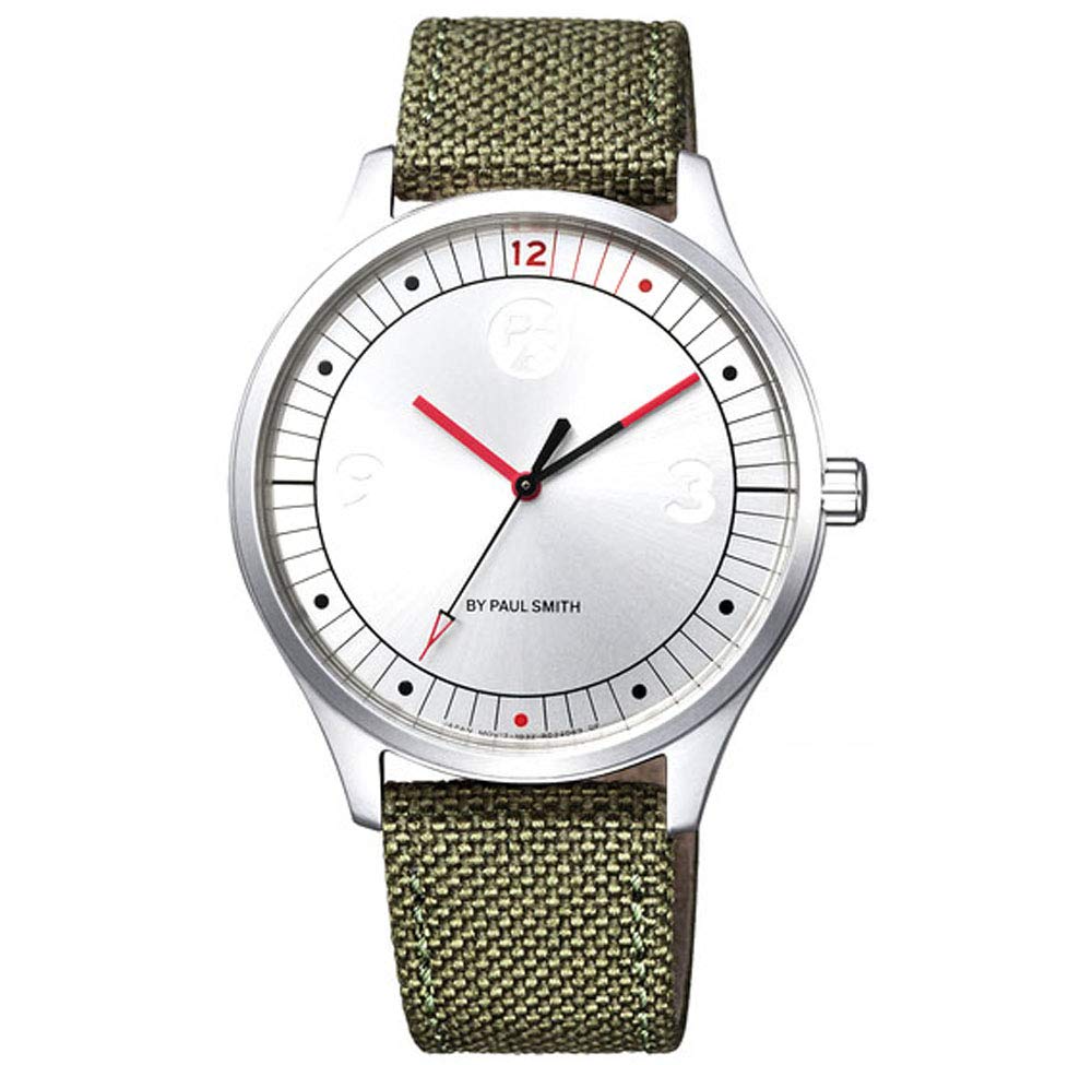 

Часы Paul Smith PS Watch, лимитированная модель 1000 экземпляров, цвет серебристый/хаки, BT2-840 [предмет]