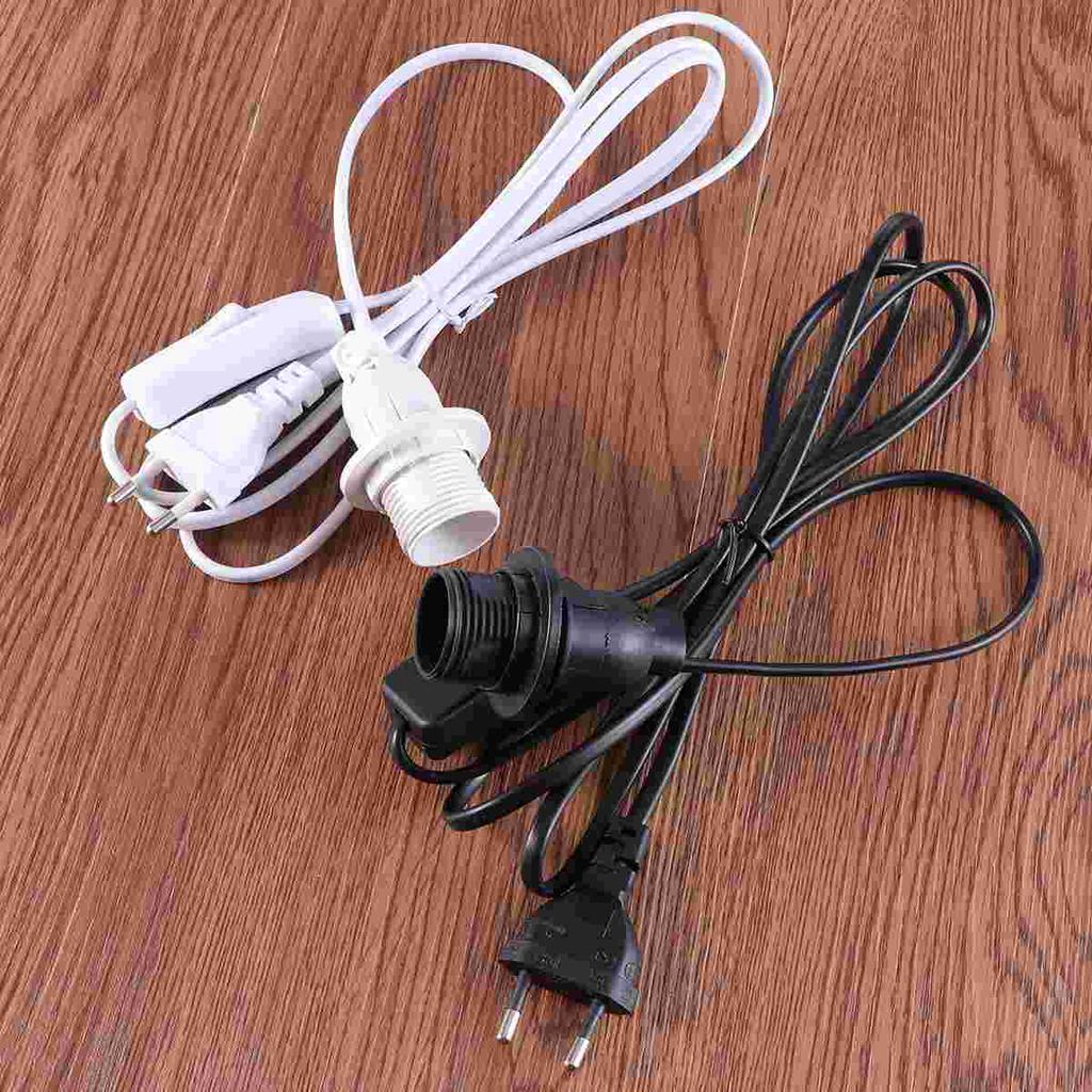 18m Extension Hanging Lantern Pendant Light Lamp Cord Cable E14 Socket On/Off EU Plug (Black)