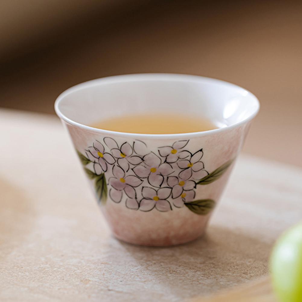 Pottery Cup Ceramic Handleless Tea Cup Matcha Green Tea Latte Mug For Women Men