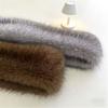 Soft Cross Scarf Plush Winter Scarf Fashion Imitation Fox Fur Scarf  Outdoor