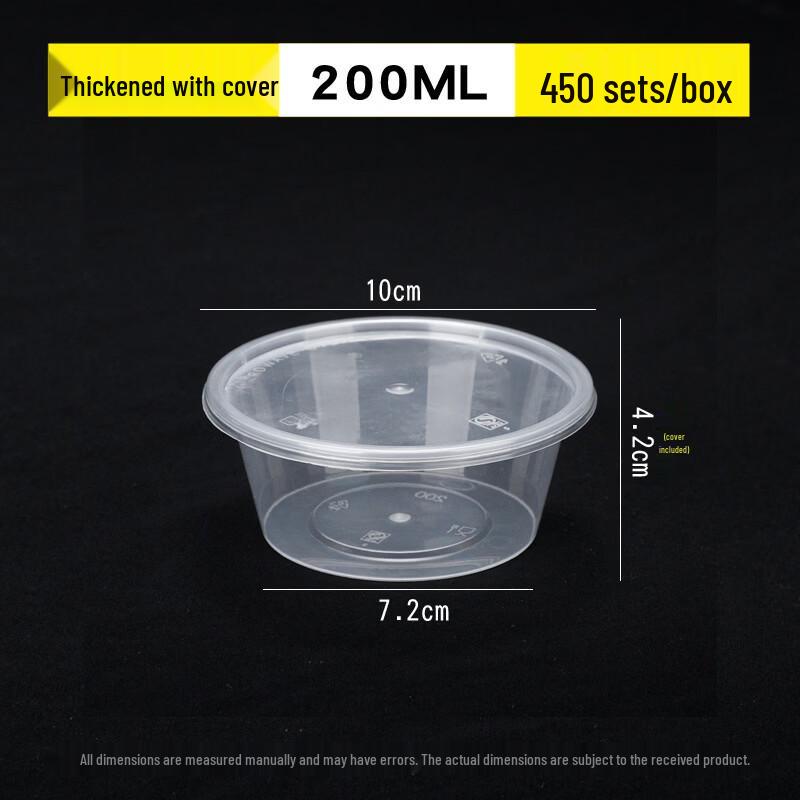 Disposable Transparent Round Meal Box