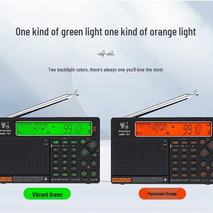 HRD-757 Multi-Band Radio with APP Control, Bluetooth, SOS Alarm & Lighting Receiver