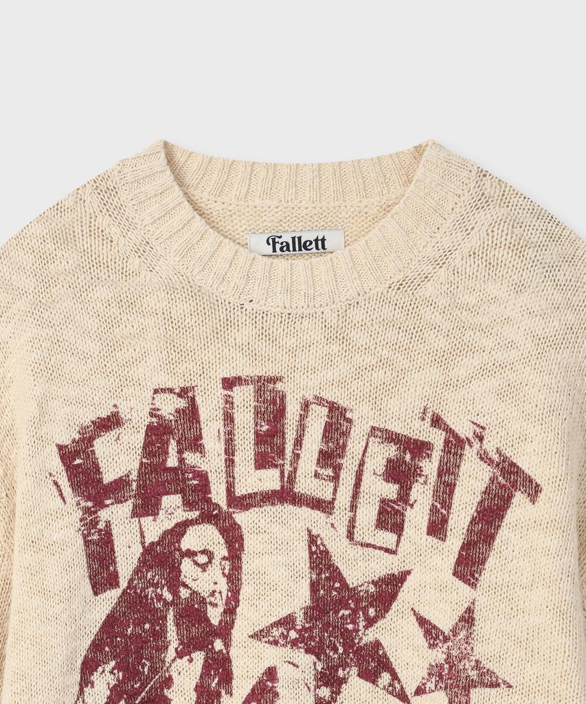 FALLETT Rock Band Knit Ivory