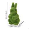 Easter Bunny Statue Garden Ornament, Farm Festival Micro-landscape Decor Simulation Rabbit Sculpture
