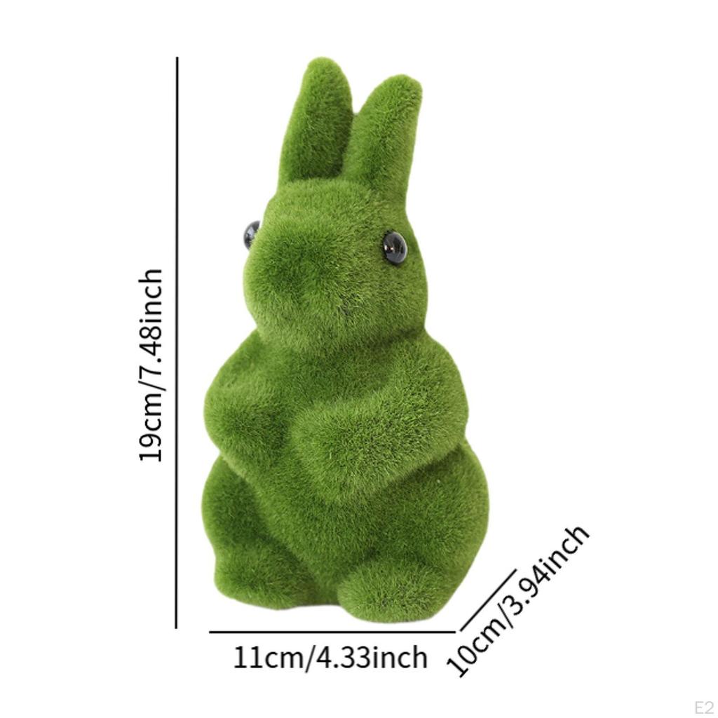 Easter Bunny Statue Garden Ornament, Farm Festival Micro-landscape Decor Simulation Rabbit Sculpture