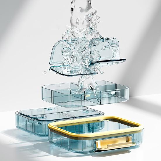 Box Secure Closure Moisture Dust Proof Portable Pill Eco-friendly Long Lifespan Mini Dispenser