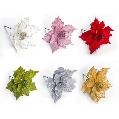 Christmas Tree Decoration Flower Cm Glitter Flower