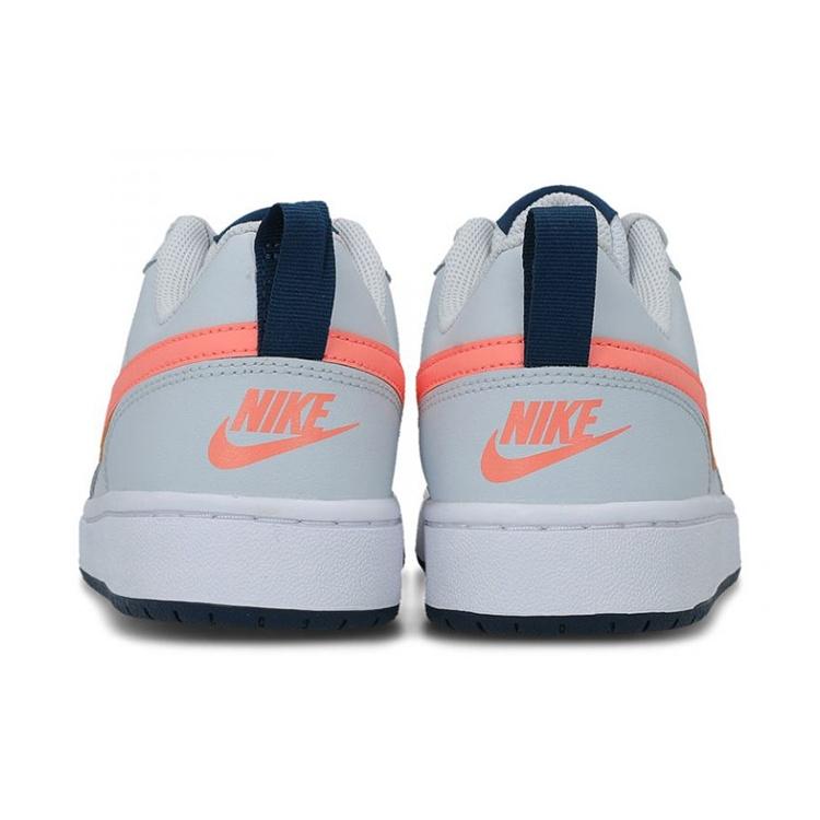 (GS) Nike Court Borough Low 2 'Grey Pink' Kids' BQ5448-009