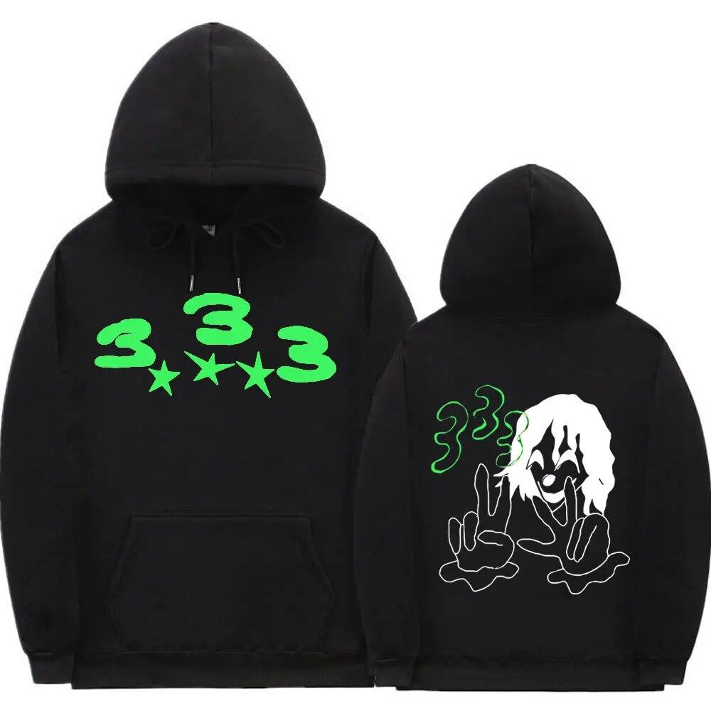 Bladee 333 Hip Hop Trend Skate Drain Gang Hoodie Tops Unisex Hipster Casual Sweatshirt Unisex Women Fashion Artistic Sense Hoodies