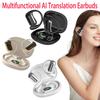 Language Translator Earbuds BT 5.3 Open Ear Headphones Real-Time Translation Earphone for Running Fitness Learning Accessories