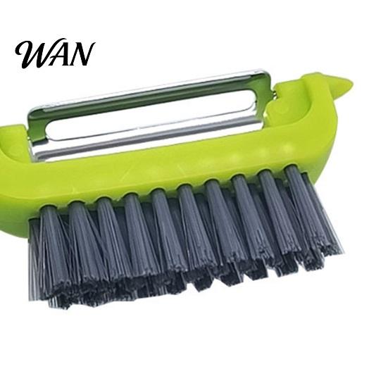 Multi-purpose Kitchen Peeler Vegetable with Brush Stainless Steel Blade Fruit Carrot Cucumber Wide Coverage Ergonomic Grip Gadget for Removing Skin &