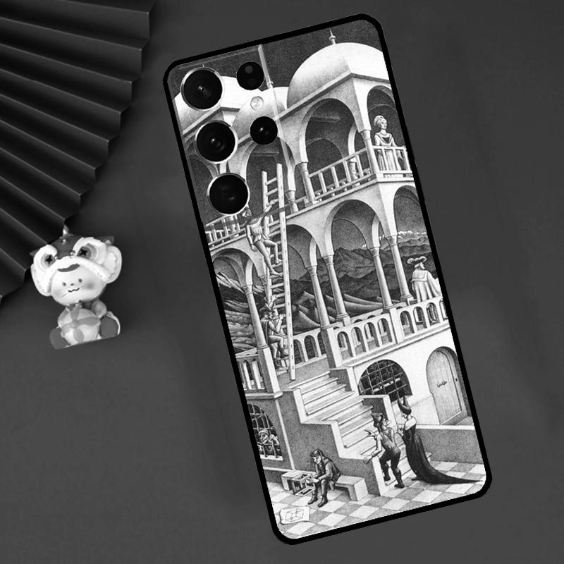 

Escher Staircases Case For Samsung Galaxy S21 S22 S23 S24 Ultra Plus S20 FE S8 S9 S10 Note 10 20 Ultra Cover Galaxy S20 Plus