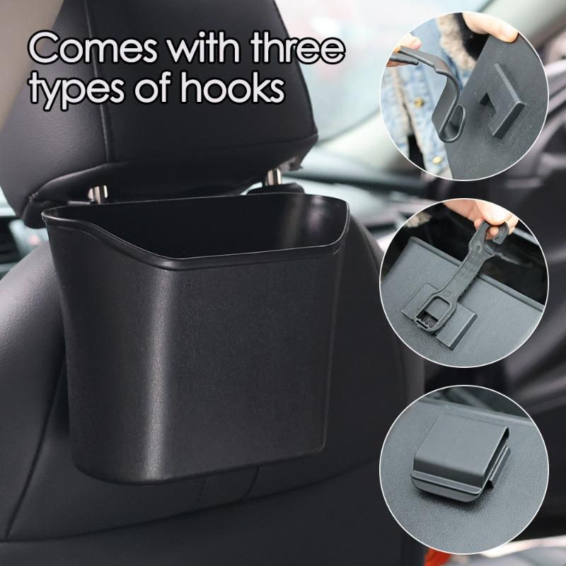 Car Multifunctional Garbage Bin Car Seat Back Hanging Storage Box Auto Front Rear Door Storage Holder Car Interior Organizer