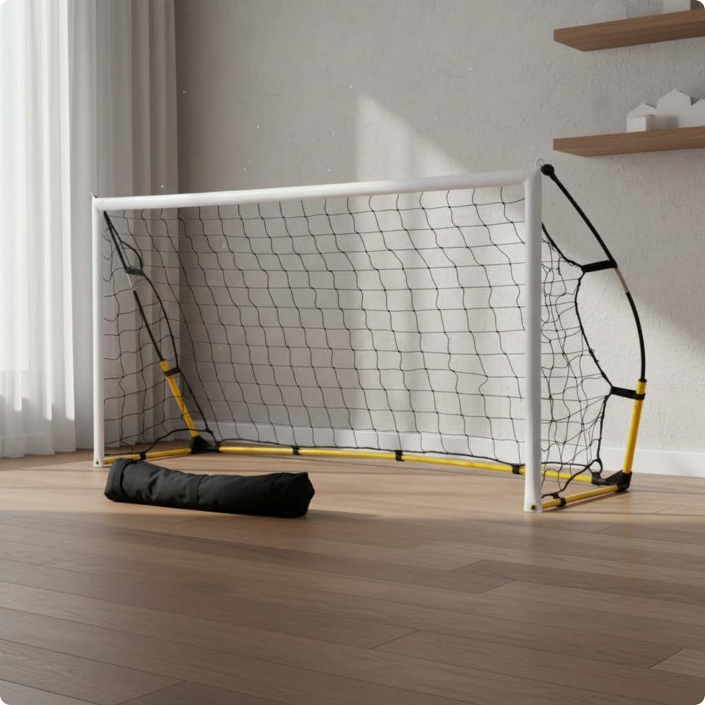 Portable Soccer Goal Quick Assembly Instant Setup Soccer Goal Sports Gear Carry Bag Metal Frame For Indoor