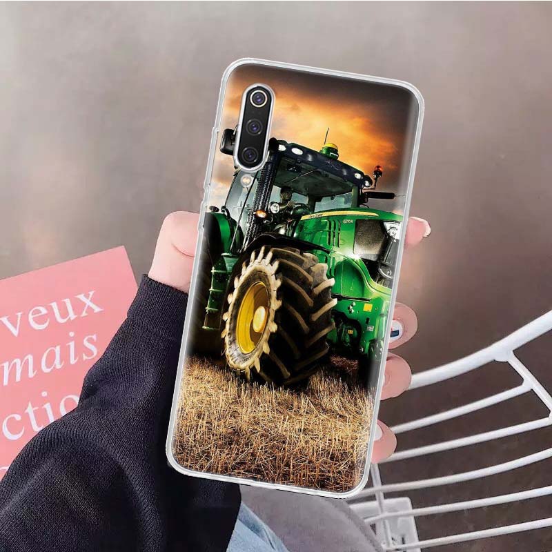 Farm Vehicle Tractor Soft Phone Case For Xiaomi Redmi Note 15 14 14S 13 12 Pro Plus 12S 11 11S 11E 10 10S 11T 5G Fundas Coque Re