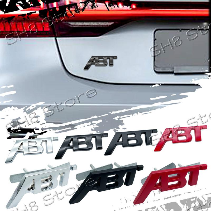 3D Kovové Logo ABT Znak na Přední Mřížku Auta Odznak na Zadní Víko Kufr Nálepka Pro SQ5 RS3 RS4 RS6 S3 S5 Q5 Q8 A3 A4 A6 Decal ABT Příslušenství
