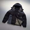Mens Winter Cotton Puffer Jacket Striped Loose Fit Streetwear Hooded Coat Teens
