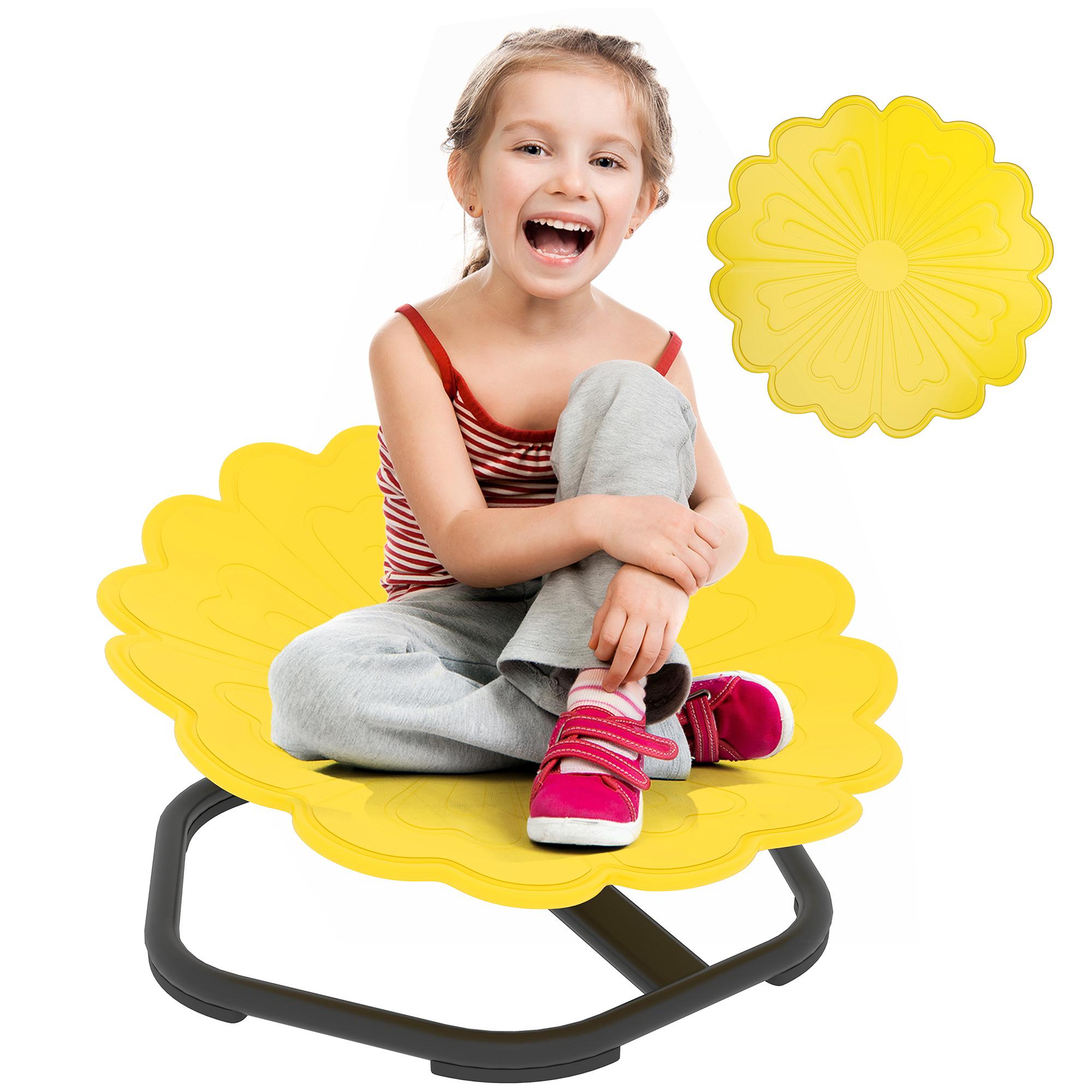 Flower-Shaped Sensory Spinning Chair with Non-Slip