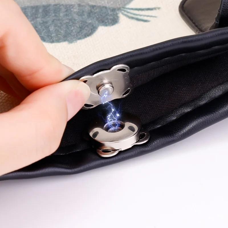 18mm Magnetic Buttons DIY Sewing Magnet Snaps Purse Clasp Closures Metal Wallet Button Bag Accessories Clothes Craft Buckles
