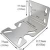 Stainless Steel Water Filter Housing Bracket for Wall Pole Panel Mounting, Left-to-Right Right-to-Left Flow Directions, One
