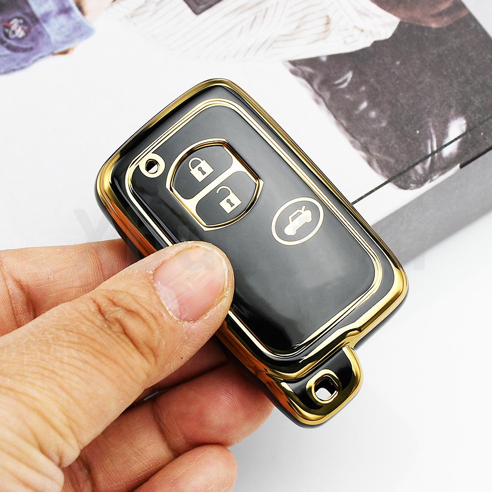 Fashion Tpu For Toyota Land Cruiser Auris Prius 30 Alpha Aqua Lexus Lc 200 Car Key Case 2/3/4 Buttons Remote Cover Shell Holder