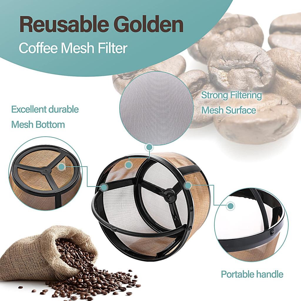 Coffee Filter Basket Stainless Steel Mesh Nylon Coffee Filter Machine Reusable Tea Coffee Filter Screen Coffee Accessories
