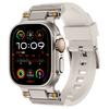 Watch Strap for Apple Watch Ultra 3 2 1 49mm/Series 11 10 46mm/9 8 7 45mm/SE3 SE2 SE 6 5 4 44mm/3 2 1 42mm Silicone Band with Titanium Color Connector