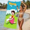 Customizable personalized beach towels Heidi themed designs.Suitable for the beach, yoga, sports;ideal as beach accessories