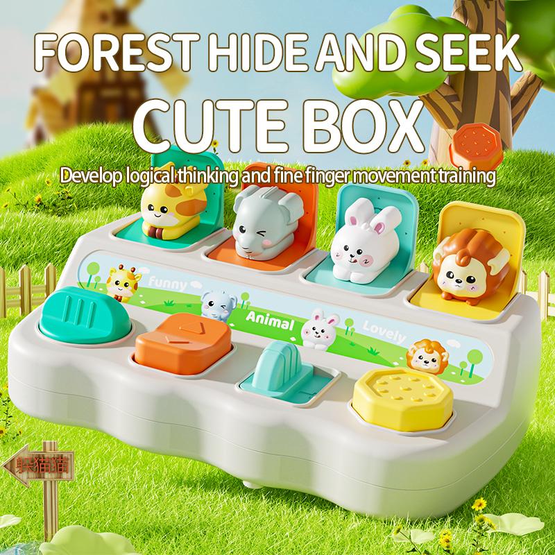 Button Learning-Focused Toys For 18 Month Infant Baby Pop Up Toy Montesorri Fine Motor Ability Coaching Press