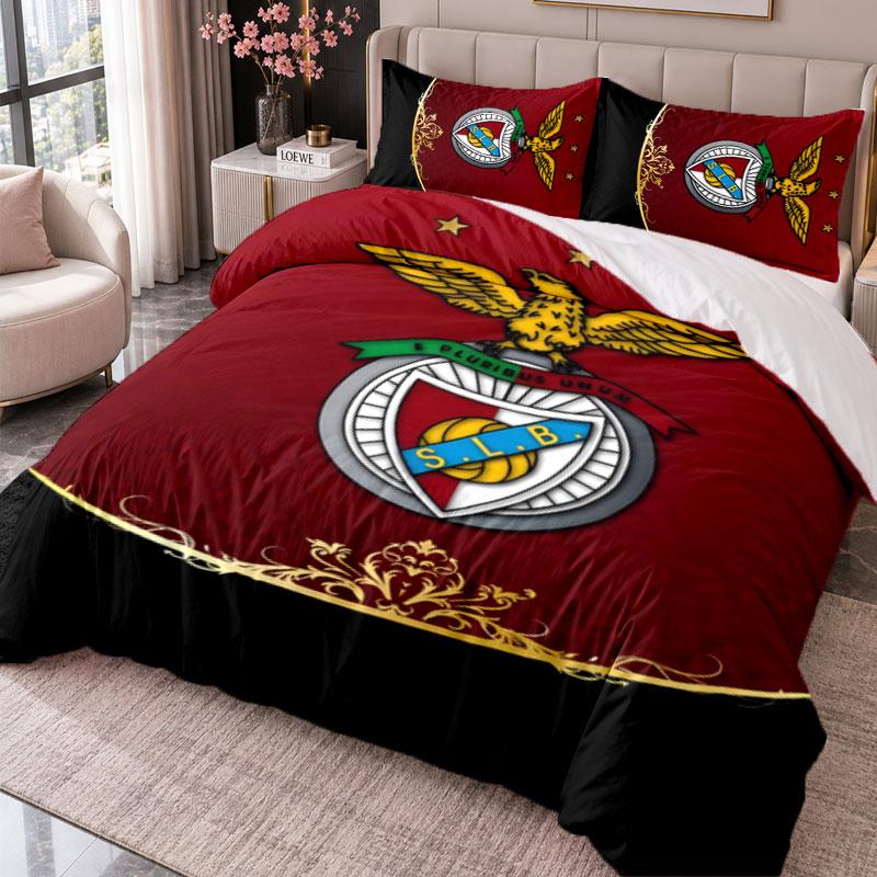 Benfica 3Pcs Bedding Set Duvet Cover With Two Pillowcases For Bedroom Home Decoration