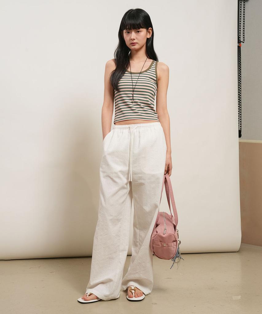 GENERALIDEA Cozy Wide Elastic Pants [White] / Gf2Lpt517
