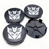 4 st Transformers Logotyp Emblemprydnadshjulskydd för Bilhjul 68MM 63MM Hjulnavskåpor Decepticons & Optimus Prime Märke Fälgnavskåpor Skydd